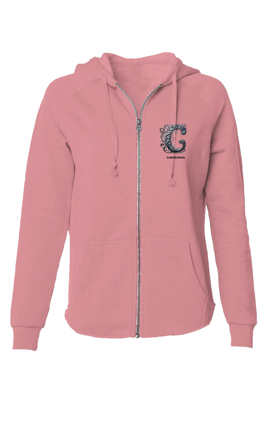 Womens Lightweight Zip Hoodie