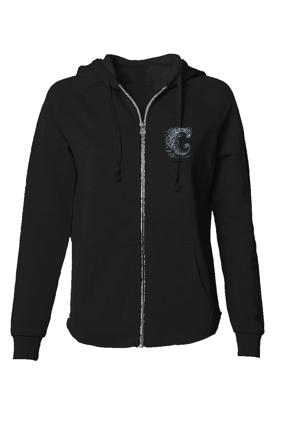 Womens Lightweight Zip Hoodie