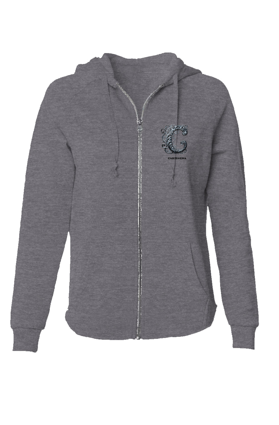 Womens Lightweight Zip Hoodie